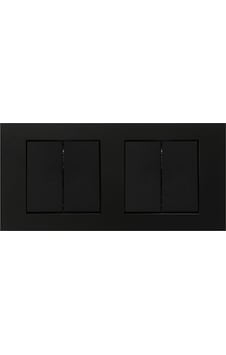 Ovivo Grano Siyah 2'li Set Komütatör + Komütatör Ovivo Grano Siyah 2'li Set Komütatör + Komütatör
