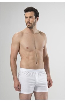 Cacharel 1106 Kemerli Düğmeli Boxer - Beyaz Cacharel 1106 Kemerli Düğmeli Boxer - Beyaz