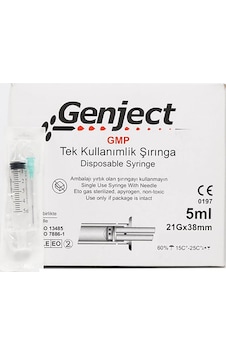 Genject Enjektör 5 ML x 250 Adet Genject Enjektör 5 ML x 250 Adet