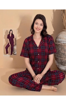 Boyraz Kadın Milan Boydan Düğmeli Kısa Kol İnce Pijama Takımı 11065 - 1 Adet 001 Boyraz Kadın Milan Boydan Düğmeli Kısa Kol İnce Pijama Takımı 11065 - 1 Adet 001