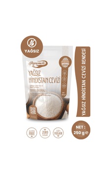 Yağsız Hindistan Cevizi Rendesi 250 Gr İnce Rendelenmiş Hindistan Cevizi, Pasta, Kek Ve Tatlılar İçin