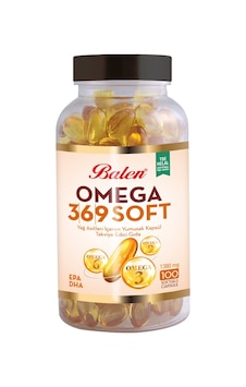 Balen Omega 3,6,9 Soft Yağ Asitleri İçeren Yumuşak Kapsül 1380 MG 100 Kapsül Balen Omega 3,6,9 Soft Yağ Asitleri İçeren Yumuşak Kapsül 1380 MG 100 Kapsül