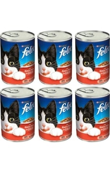 Purina Felix Sığır Etli Konserve Yetişkin Kedi Maması 6 x 400 G Purina Felix Sığır Etli Konserve Yetişkin Kedi Maması 6 x 400 G