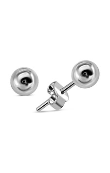 925 Ayar Gümüş Top Küpe 6 MM 925 Ayar Gümüş Top Küpe 6 MM
