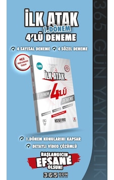 365 Gün Yayıncılık Lgs İlk Atak 1. Dönem 4 Lü Deneme 365 Gün Yayıncılık Lgs İlk Atak 1. Dönem 4 Lü Deneme
