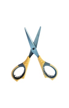 Kolay Tutmaçlı Çelik Çocuk Makası 14 Cm - Krem Kolay Tutmaçlı Çelik Çocuk Makası 14 Cm - Krem