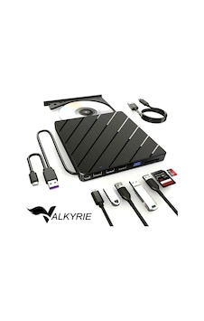 Valkyrie Harici Cd Dvd Okuma Yazma Usb 3.0 Hub Çok Amaçlı External Drive Tf Sd Kart Okuyucu 8in1 Valkyrie Harici Cd Dvd Okuma Yazma Usb 3.0 Hub Çok Amaçlı External Drive Tf Sd Kart Okuyucu 8in1