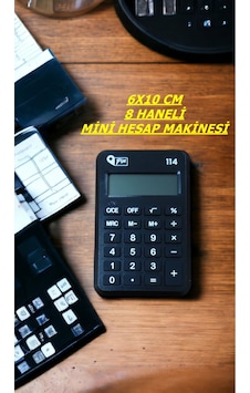 6x10 Cm 8 Hane Mini Hesap Makinesi Siyah Çok Renkli 6x10 Cm 8 Hane Mini Hesap Makinesi Siyah Çok Renkli