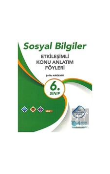 4 Adım Yayınları - 6. Sınıf Sosyal Bilgiler Etkileşimli Konu Anlatım Föyleri