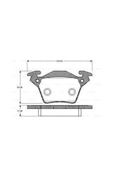 Optımal Bp-12828 Ön Fren Balatası Renault Megane Iv 15 Tüm Motor Tipleri G:129mm Y:58.4 Mm K:18mm 410603407r-wva22610-410605929r 1 Takım -ıdır
