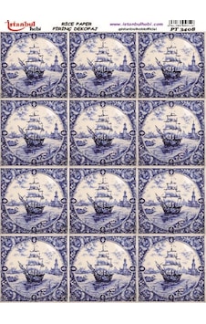 Pirinç Dekopaj Kağıdı 30x42cm Pt-3408 Pirinç Dekopaj Kağıdı 30x42cm Pt-3408