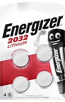 Energizer CR2032 3V Lityum Düğme Pil 4'lü Energizer CR2032 3V Lityum Düğme Pil 4'lü