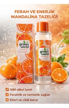 Green World Mandalina Eau De Kolonya 400 Ml