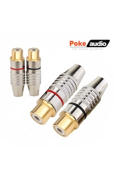 Rca Tos Fiş Dişi 1.kalite Metal Gold 2 Adet Pk-6781 Female-female Rca Tos Fiş Dişi 1.kalite Metal Gold 2 Adet Pk-6781 Female-female