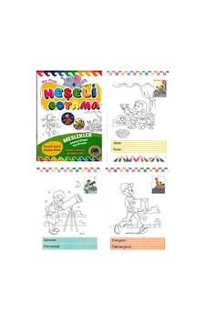 4e Neşeli Boyama Kitabı Renkli Türkçe-ingilizce Meslekler 1 4e Neşeli Boyama Kitabı Renkli Türkçe-ingilizce Meslekler 1