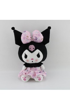 Kawaii Sanrio Kuromi Karikatür Peluş Oyuncak Pembe