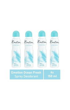 Emotion Ocean Fresh Kadın Sprey Deodorant 4 x 150 ML Emotion Ocean Fresh Kadın Sprey Deodorant 4 x 150 ML