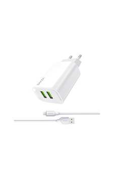 Shaza 2.4a Seyahat Şarj Adaptörü + Lightning Kablo