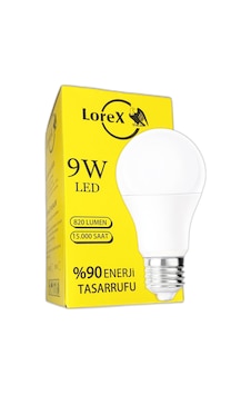 Lorex 9w Beyaz Işık Led Ampul Lorex 9w Beyaz Işık Led Ampul