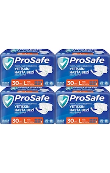 Prosafe Belbantlı Hasta Bezi Large Büyük 4 x 30'lu Prosafe Belbantlı Hasta Bezi Large Büyük 4 x 30'lu