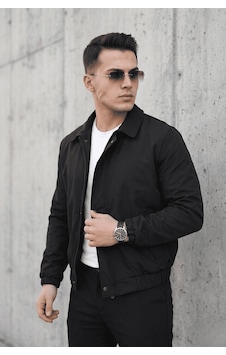 Oksit Muxi Slim Fit Fermuarlı Ve Çıtçıt Korumalı Astarlı Suya Dayanıklı Erkek Mevsimlik Bomber Ceket Siyah Oksit Muxi Slim Fit Fermuarlı Ve Çıtçıt Korumalı Astarlı Suya Dayanıklı Erkek Mevsimlik Bomber Ceket Siyah