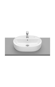 Roca A3270Y0000 The Gap Round Tezgah Üstü Lavabo Beyaz 550 x 400 MM