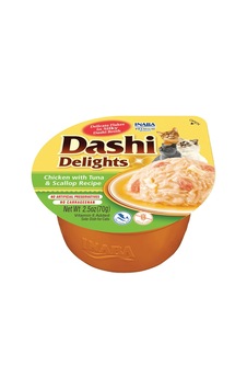 Inaba Dashi Delights Tavuk Ton Balığı & Deniz Taraklı Kedi Çorbası 70 G Inaba Dashi Delights Tavuk Ton Balığı & Deniz Taraklı Kedi Çorbası 70 G