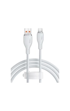 Baseus P10355703221-00 Pudding Hızlı Şarj Özellikli Usb Type-c 100w Kablo 1.2m Beyaz Baseus P10355703221-00 Pudding Hızlı Şarj Özellikli Usb Type-c 100w Kablo 1.2m Beyaz