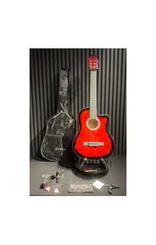 Bg3900 Kesik Kasa Kırmızı 4/4 Klasik Gitar Seti Bg3900 Kesik Kasa Kırmızı 4/4 Klasik Gitar Seti