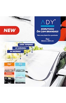 Ady Ön Cam Koruyucu Buza Ve Güneşe Dayanıklı 4 Mevsim Branda Ady Ön Cam Koruyucu Buza Ve Güneşe Dayanıklı 4 Mevsim Branda