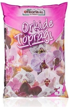 Orkide Toprağı 3 Litre , Vitaminli Orkide Toprağı, Orkide Çiçeklendirme Toprağı Orkide-toprak