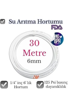 Nefa Su Arıtma Hortumu 1/4 İnç 6 Mm 30 Metre Nefa Su Arıtma Hortumu 1/4 İnç 6 Mm 30 Metre