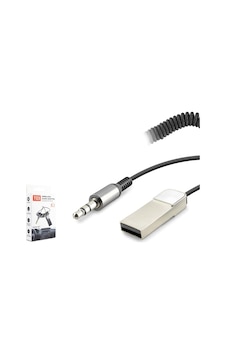 Hadron Hd9005 3.5mm Aux Bağlantılı Eller Serbest Görüşmeli Usb Güç Beslemeli Araç İçi Bluetooth V5.0 Adaptör - Siyah