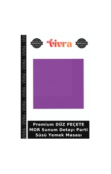 Premium Düz Peçete Mor Sunum Detayı Parti Süsü Yemek Masası Premium Düz Peçete Mor Sunum Detayı Parti Süsü Yemek Masası