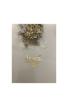 25 Adet Pleksi Küçük İsim 4x2 Cm Gold Yada Gümüş 25 Adet Pleksi Küçük İsim 4x2 Cm Gold Yada Gümüş