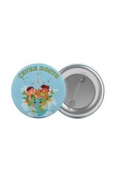 Çevre Dostu Çanta Rozeti 20 Adet En Büyük Boy 5.8cm İğneli Broş Çevre Dostu Çanta Rozeti 20 Adet En Büyük Boy 5.8cm İğneli Broş