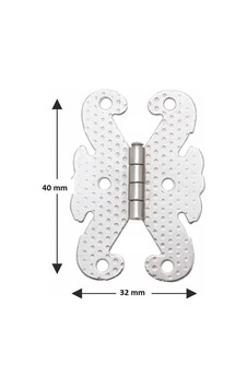 Kelebek Menteşe Metal 32 40mm Nikel 2 Adet Diğer Kelebek Menteşe Metal 32 40mm Nikel 2 Adet Diğer