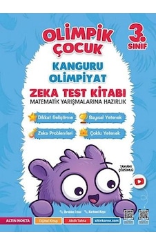 Altın Nokta Yayınları 3. Sınıf Olimpik Çocuk Bilsem - Kanguru - Olimpiyat Zeka Kitabı Tamamı Çözümlü Altın Nokta Yayınları 3. Sınıf Olimpik Çocuk Bilsem - Kanguru - Olimpiyat Zeka Kitabı Tamamı Çözümlü