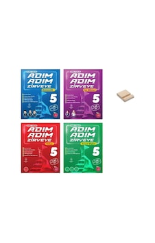 5. Sınıf Adım Adım Zirveye Matematik Fen Türkçe Ve Sosyal 4lü Set