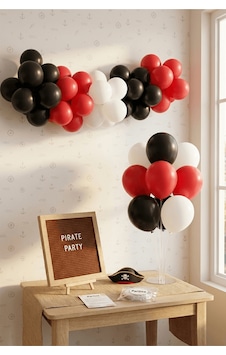 Korsan Temalı Doğum Günü Süsleme Deluxe Set Kahve Keçe Yazı Panosu Standlı Balon Zincirli 7 Li Şeffaf Balon Standlı 3+ Yaş Korsan Temalı Doğum Günü Süsleme Deluxe Set Kahve Keçe Yazı Panosu Standlı Balon Zincirli 7 Li Şeffaf Balon Standlı 3+ Yaş