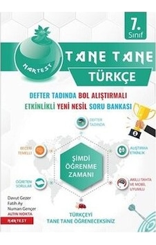7. Sınıf Yeşil Tane Tane Türkçe Soru Bankası- Nartest