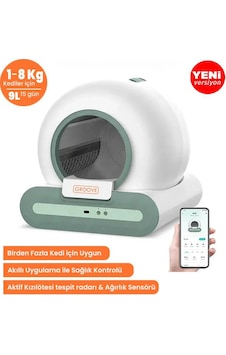 Groove Ti+ 65l Wifi Otomatik Akıllı Kedi Tuvaleti Yeni Versiyon Groove Ti+ 65l Wifi Otomatik Akıllı Kedi Tuvaleti Yeni Versiyon