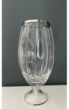 Decorium Cam Vazo Ayaklı Accademia Platin M06515-ab Decorium Cam Vazo Ayaklı Accademia Platin M06515-ab