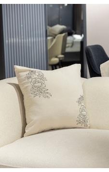 Doğal Pamuk Keten Kırlent Kılıfı 2 Adet, 45x45 Cm El Baskılı Şık Tasarım Beyaz - 677290037 Beyaz Doğal Pamuk Keten Kırlent Kılıfı 2 Adet, 45x45 Cm El Baskılı Şık Tasarım Beyaz - 677290037 Beyaz
