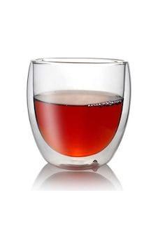 Çift Katman Bardak 450 Ml 12 Adet Şeffaf