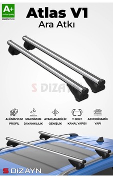 S-dizayn S-bar Atlas V1 Ara Atkı Tavan Taşıyıcı Barı Gri 165 Cm Universal A+ Kalite