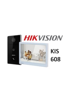 Hikvision Ds-kıs608-p Villa Tip Ip Vıdeo Intercom Kıt Beyaz - Siyah Hikvision Ds-kıs608-p Villa Tip Ip Vıdeo Intercom Kıt Beyaz - Siyah