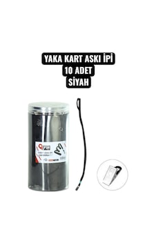 Yaka Kart Askı İpi 10 Adet Siyah Yaka Kart Askı İpi 10 Adet Siyah