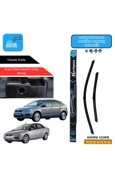 Ford Focus Iı 2004-2012 Araca Özel Uyumlu Ön Cam Silecek Takımı 650mm-425mm Ford Focus Iı 2004-2012 Araca Özel Uyumlu Ön Cam Silecek Takımı 650mm-425mm