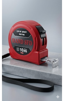Hand Sfd Çelik Şerit Metre, 10m X 25mm, Sarı, Mavi Ve Kırmızı Renk Seçenekleri, Ölçüm Aleti Kırmızı Diğer Hand Sfd Çelik Şerit Metre, 10m X 25mm, Sarı, Mavi Ve Kırmızı Renk Seçenekleri, Ölçüm Aleti Kırmızı Diğer